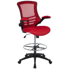 Emma And Oliver Mid-Back Mesh Ergonomic Drafting Chair With Foot Ring And Flip-Up Arms 26 Emma And Oliver Mid-Back Mesh Ergonomic Drafting Chair With Foot Ring And Flip-Up Arms -Furniture Haven Shop GUEST e00687ec cfc5 46bf a46f 6ca29c7c17b3