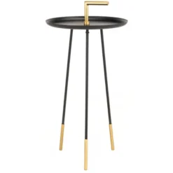 Delia Handle Side Table - Black/Gold - Safavieh 8 Delia Handle Side Table - Black/Gold - Safavieh -Furniture Haven Shop GUEST e00fa388 c3fe 456d b0bc c7d788c23b08