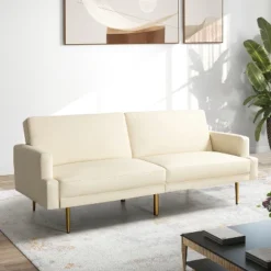 Lanna 76"Wide Vegan Leather Modern Style Convertible Futon Sofa Bed For Living Room Guest Bedroom | ARTFUL LIVING DESIGN 24 Lanna 76"Wide Vegan Leather Modern Style Convertible Futon Sofa Bed For Living Room Guest Bedroom | ARTFUL LIVING DESIGN -Furniture Haven Shop GUEST e0a5820e 7e8f 4c39 b03a f0b76a02244e