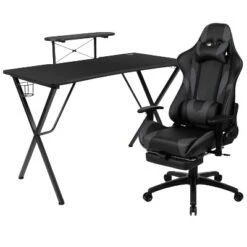 Flash Furniture Gaming Desk And Footrest Reclining Gaming Chair Set With Cup Holder, Headphone Hook, And Monitor/Smartphone Stand 26 Flash Furniture Gaming Desk And Footrest Reclining Gaming Chair Set With Cup Holder, Headphone Hook, And Monitor/Smartphone Stand -Furniture Haven Shop GUEST e1c947e8 505a 4ab7 aae4 99e0c9f78e53