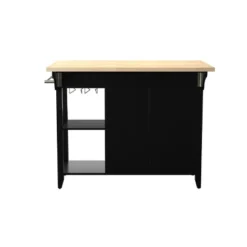 Ultom Expandable Freestanding Kitchen Island Black/Natural - Aiden Lane 13 Ultom Expandable Freestanding Kitchen Island Black/Natural - Aiden Lane -Furniture Haven Shop GUEST e27bec0a 9e24 408d 9b8b a239229ed01d
