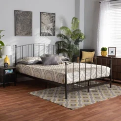 Queen Lana Metal Platform Bed Black - Baxton Studio -Furniture Haven Shop GUEST e35592a1 d2b1 4fdc 9c3e 4be89055898b