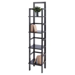 Aiden Narrow Bakers Rack Coffee - Winsome Wood -Furniture Haven Shop GUEST e458b0f0 f537 43d5 800d 979303d1fea6
