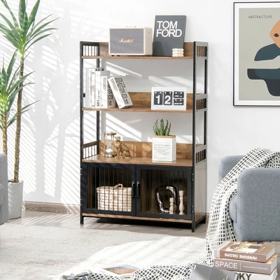 Costway 3-Tier Baker's Rack Industrial Kitchen Microwave Oven Stand W/Storage Cabinet 3 Costway 3-Tier Baker's Rack Industrial Kitchen Microwave Oven Stand W/Storage Cabinet - Image 3