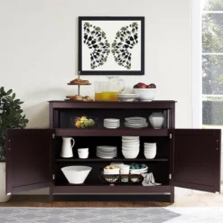 Costway Modern Kitchen Storage 36" Height Cabinet Buffet Server Table Sideboard Dining Wood Brown 9 Costway Modern Kitchen Storage 36" Height Cabinet Buffet Server Table Sideboard Dining Wood Brown -Furniture Haven Shop GUEST e500e8bf 7ca0 4aae bbd1 38ec71658176