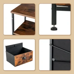 Costway 6-Drawer Dresser 2-Tier Fabric Storage Tower W/wooden Top Chest Organizer Unit -Furniture Haven Shop GUEST e5795abb 2455 47ca acf2 616fd49c7016