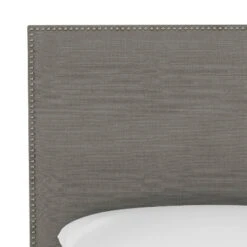 King Bella Nail Button Border Headboard Gray Linen/Pewter - Skyline Furniture 7 King Bella Nail Button Border Headboard Gray Linen/Pewter - Skyline Furniture -Furniture Haven Shop GUEST e5813a3f 5f11 4995 bd4d 5e5e0a9b69db