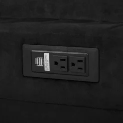 Finley Convertible Futon Sofa Bed Black - Serta -Furniture Haven Shop GUEST e5a9202a 6f1d 4b76 9ced 11d9fc275c3d