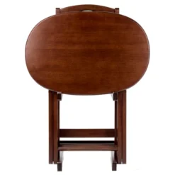 5pc Nathan Snack Table Set In Cappuccino Brown - Winsome 12 5pc Nathan Snack Table Set In Cappuccino Brown - Winsome -Furniture Haven Shop GUEST e5a9c518 d008 4c6b 9a2e c1cdf9165d09