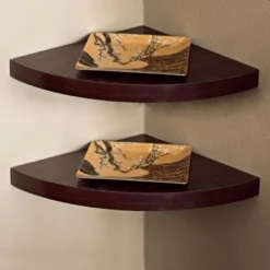 (Set Of 2) 11.5" X 1.5" Radial Floating Corner Shelves - Danya B. 15 (Set Of 2) 11.5" X 1.5" Radial Floating Corner Shelves - Danya B. -Furniture Haven Shop GUEST e743c8a2 9908 49ad b287 07766fa0635d