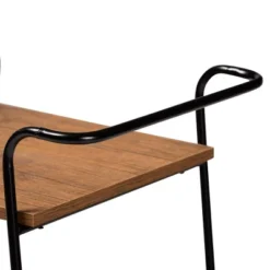 Small Bernard Rustic Industrial Metal And Wood 3 Tier Mobile Wine Bar Cart Black/Walnut - Baxton Studio 15 Small Bernard Rustic Industrial Metal And Wood 3 Tier Mobile Wine Bar Cart Black/Walnut - Baxton Studio -Furniture Haven Shop GUEST e97faf0f 198a 4d9d a47c 29be6d33f3a7