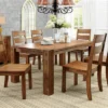 Arsenio Sturdy Wooden Dining Table Dark Oak - HOMES: Inside + Out