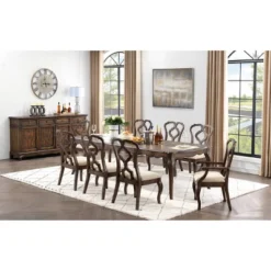 Chateau Dining Table Brown - Treasure Trove Accents -Furniture Haven Shop GUEST e9e1a45c 1bfa 4f82 b6a8 252733f22bb0