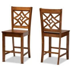 2pc Nicolette Wood Counter Height Barstools - Baxton Studio 15 2pc Nicolette Wood Counter Height Barstools - Baxton Studio -Furniture Haven Shop GUEST eabc9728 1b8c 4848 824b 357faa007ba0