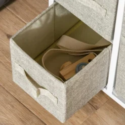 HOMCOM 7-Drawer Dresser Storage Tower Cabinet Organizer Unit, Easy Pull Fabric Bins With Metal Frame For Bedroom, Closets, Gray 6 HOMCOM 7-Drawer Dresser Storage Tower Cabinet Organizer Unit, Easy Pull Fabric Bins With Metal Frame For Bedroom, Closets, Gray -Furniture Haven Shop GUEST eacbfb36 702b 4937 8d40 50785d3cd6f1