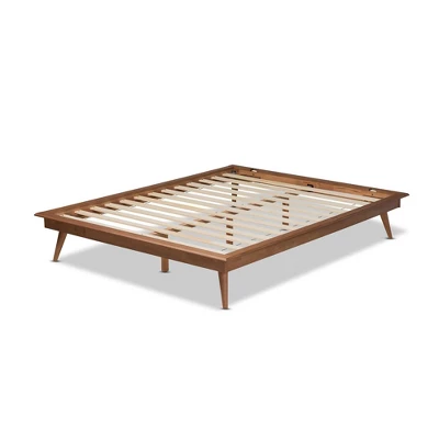 Karine Wood Platform Bed Frame - Baxton Studio 5 Karine Wood Platform Bed Frame - Baxton Studio - Image 5