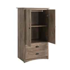Salt Spring 2 Door Armoire Drifted Gray - Prepac -Furniture Haven Shop GUEST eb789d1b 1bbf 47fc a9c2 078214147fd2
