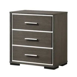 23" Escher Nightstand Gray Oak - Acme Furniture