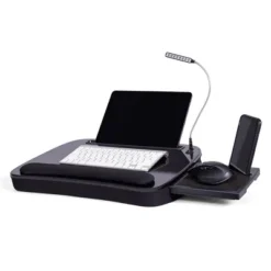 Sofia + Sam Multi Tasking Memory Foam Lap Desk With USB Light And Mouse Pad - Black -Furniture Haven Shop GUEST ec4d2e1c 57b9 428c 8e37 8a40e59b6813