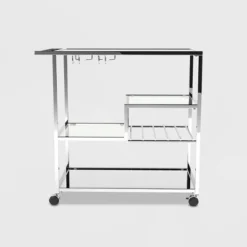Kayla Cart Chrome - HOMES: Inside + Out -Furniture Haven Shop GUEST ec99e845 8118 4782 9794 10c1ab10123a