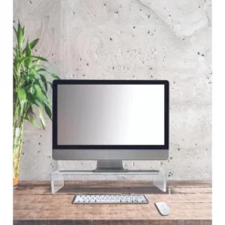 Azar Displays Clear Acrylic Monitor Riser 21"W X 7.75"D X 4.5"H -Furniture Haven Shop GUEST edc7ecbf 5101 4dc1 8674 5d3198a5b475