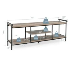 Costway Industrial TV Stand For TV's Up To 60'' Media Center Console Table W/ Open Shelf 11 Costway Industrial TV Stand For TV's Up To 60'' Media Center Console Table W/ Open Shelf -Furniture Haven Shop GUEST ee129e06 7a76 44a7 b5f9 76fc5a0a2fd6
