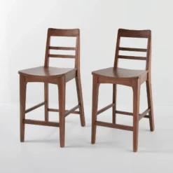 2pk Wood Ladder Back Counter Stool - Hearth & Hand™ With Magnolia 17 2pk Wood Ladder Back Counter Stool - Hearth & Hand™ With Magnolia -Furniture Haven Shop GUEST ee6c4703 9f16 41d1 a9aa 86444f5abf5f