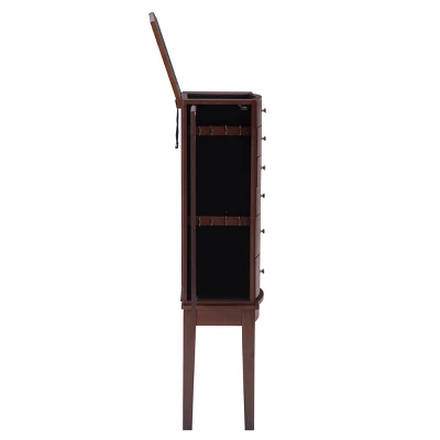 Francesca Jewelry Armoire Merlot Brown - Powell Company 5 Francesca Jewelry Armoire Merlot Brown - Powell Company - Image 5