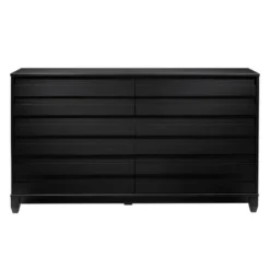 Ilya Solid Wood Modern Panel Front 6 Drawer Dresser - Saracina Home -Furniture Haven Shop GUEST ef41feaf 4e19 4fb5 8811 632636980ad5