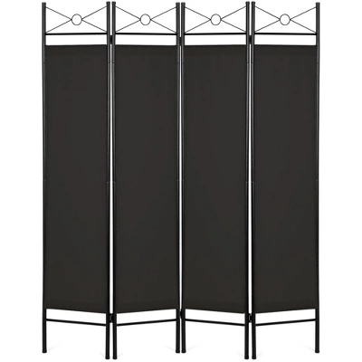 Best Choice Products 6ft 4-Panel Folding Privacy Screen Room Divider Decoration Accent W/ Steel Frame 8 Best Choice Products 6ft 4-Panel Folding Privacy Screen Room Divider Decoration Accent W/ Steel Frame - Image 8