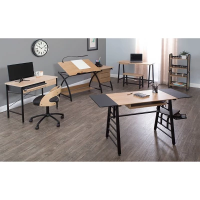 Craft Desk Wood Light Brown - Studio Designs 7 Craft Desk Wood Light Brown - Studio Designs - Image 7