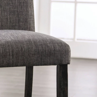 Set Of 2 Norelo 25" Upholstered Counter Height Barstools Gray - HOMES: Inside + Out 2 Set Of 2 Norelo 25" Upholstered Counter Height Barstools Gray - HOMES: Inside + Out - Image 2