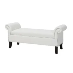 Jennifer Taylor Home Kathy Roll Arm Entryway Accent Bench -Furniture Haven Shop GUEST f0db032f 419d 41fc 98e1 19e1ad2c0fc8