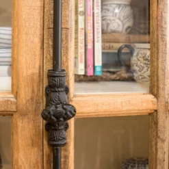 Tucker Curio Cabinet White/Natural - Stylecraft -Furniture Haven Shop GUEST f118d95e 72b0 47c5 b249 97516bd2f1e6