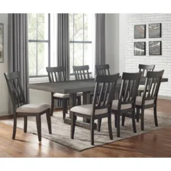 9pc Napa Dining Set Dusky Cedar - Steve Silver Co.