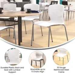 Emma And Oliver Heavy Duty 770 Lb. Capacity Ergonomic Polypropylene Stack Chair With Lumbar Support And Steel Frame 17 Emma And Oliver Heavy Duty 770 Lb. Capacity Ergonomic Polypropylene Stack Chair With Lumbar Support And Steel Frame -Furniture Haven Shop GUEST f12d95b3 9c54 416d a4fb a6800889ac25