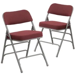 Flash Furniture 2 Pack HERCULES Series Premium Curved Triple Braced & Hinged Fabric Upholstered Metal Folding Chair 23 Flash Furniture 2 Pack HERCULES Series Premium Curved Triple Braced & Hinged Fabric Upholstered Metal Folding Chair -Furniture Haven Shop GUEST f13d9e06 cfdd 4a85 8452 5936b550417f
