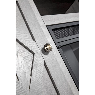 TV Stand For TVs Up To 50" Saw Cut Off White - Home Essentials 6 TV Stand For TVs Up To 50" Saw Cut Off White - Home Essentials - Image 6