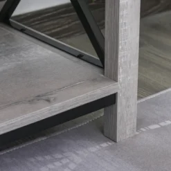 HOMCOM Ample Storage Console TV Stand With 2 Cable Management Hole, Entertainment Center Classic Cabinet For Living Room Bedroom, Fits For 60" TV -Furniture Haven Shop GUEST f17eca31 fd2e 4e70 83d5 213ab3b3cfc2