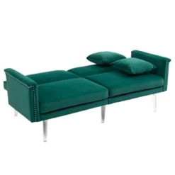 Modern Velvet Upholstered Loveseats Sofa With 2 Pillows-ModernLuxe -Furniture Haven Shop GUEST f1baa766 6ec6 423b 8cee 5ff85a2b86a9