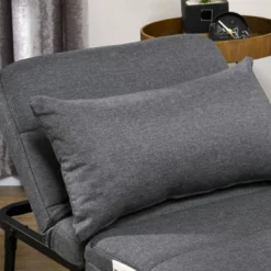 HOMCOM Ottoman Sofa Bed, 4-in-1 Multi-Function Folding Sleeper Chair Bed With Adjustable Backrest, Pillow, Side Pocket 10 HOMCOM Ottoman Sofa Bed, 4-in-1 Multi-Function Folding Sleeper Chair Bed With Adjustable Backrest, Pillow, Side Pocket -Furniture Haven Shop GUEST f2b5de19 91df 4357 aa4b 8e620ef00206