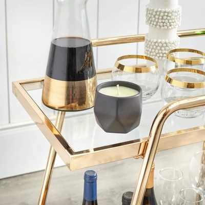 Dorset Bar Cart Bright Gold - Angelo : Home 1 Dorset Bar Cart Bright Gold - Angelo : Home