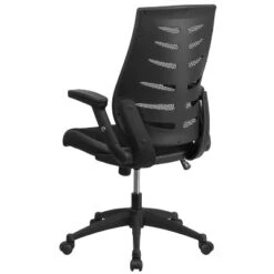 Emma And Oliver High Back Black Mesh Swivel Ergonomic Office Chair With Adjustable Flip-Up Arms 14 Emma And Oliver High Back Black Mesh Swivel Ergonomic Office Chair With Adjustable Flip-Up Arms -Furniture Haven Shop GUEST f3caed78 a311 4711 bea5 31f41c967e55