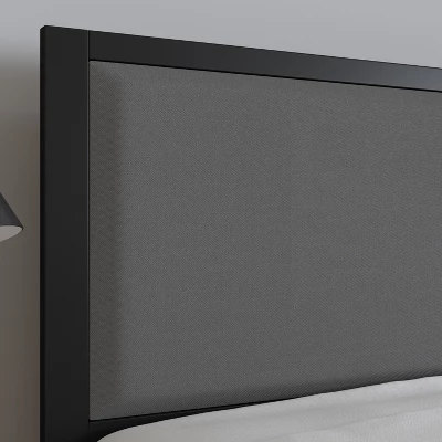 Merrick Lane Headboard Upholstered Headboard With Metal Frame And Adjustable Rail Slots 5 Merrick Lane Headboard Upholstered Headboard With Metal Frame And Adjustable Rail Slots - Image 5