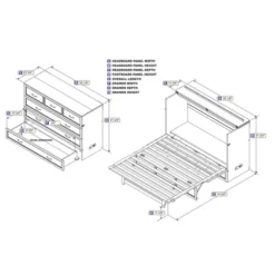 Full Deerfield Murphy Bed Chest With Charger Walnut - AFI -Furniture Haven Shop GUEST f3ed8fd4 cda0 4178 8b95 cc273bf927d7
