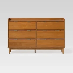 Mid-Century Modern Solid Wood 6 Drawer Double Dresser - Saracina Home 37 Mid-Century Modern Solid Wood 6 Drawer Double Dresser - Saracina Home -Furniture Haven Shop GUEST f40a606f 0c8e 43a8 b20e 6173eadd8c07