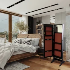 Jewelry Armoire Brown - Ore International -Furniture Haven Shop GUEST f48c862a 5ee6 4ef1 b560 426b97dad716