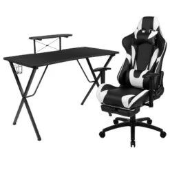 Flash Furniture Gaming Desk And Footrest Reclining Gaming Chair Set With Cup Holder, Headphone Hook, And Monitor/Smartphone Stand 24 Flash Furniture Gaming Desk And Footrest Reclining Gaming Chair Set With Cup Holder, Headphone Hook, And Monitor/Smartphone Stand -Furniture Haven Shop GUEST f49a3922 8a3e 4b16 9cb8 60293e160b7c 1