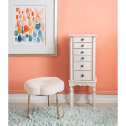 Obrecht Jewelry Armoire Off White - Powell Company -Furniture Haven Shop GUEST f535e963 e5c3 4492 ba09 386a16d155fd