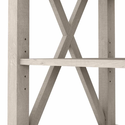 Key West Tall TV Stand For TVs Up To 70" Washed Gray - Bush Furniture 6 Key West Tall TV Stand For TVs Up To 70" Washed Gray - Bush Furniture - Image 6